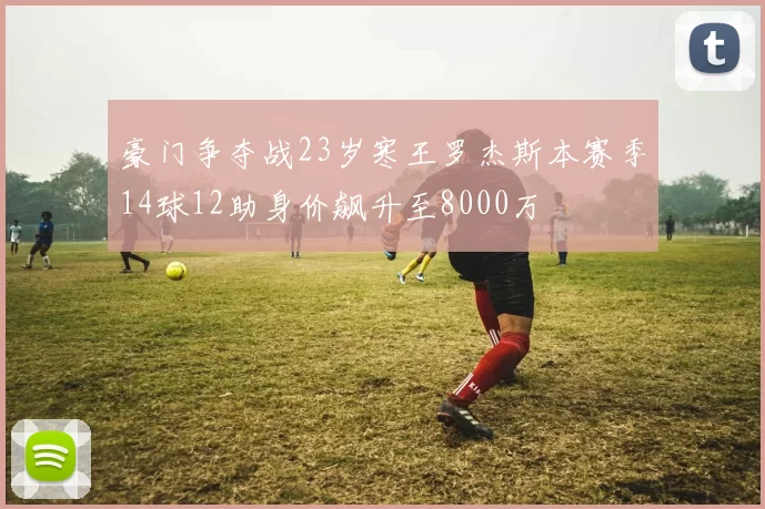 豪门争夺战23岁寒王罗杰斯本赛季14球12助身价飙升至8000万